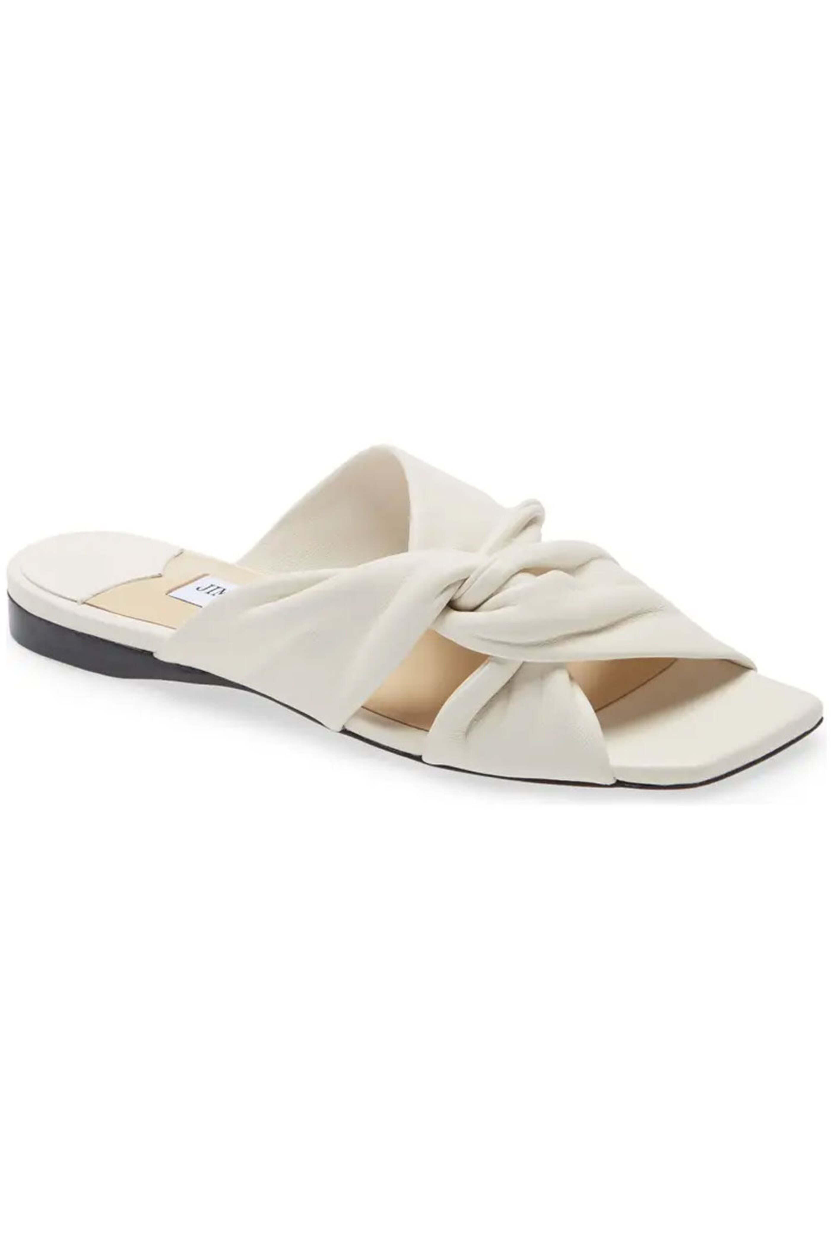 送料無料★Jimmy Choo NARISA サテン フラットシューズ LATTE Jimmy Choo - Narisa Flat in Latte | Mitchell Stores