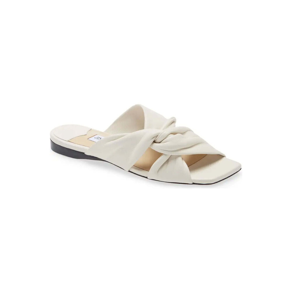 Jimmy Choo - Narisa Flat in Latte | Mitchell Stores
