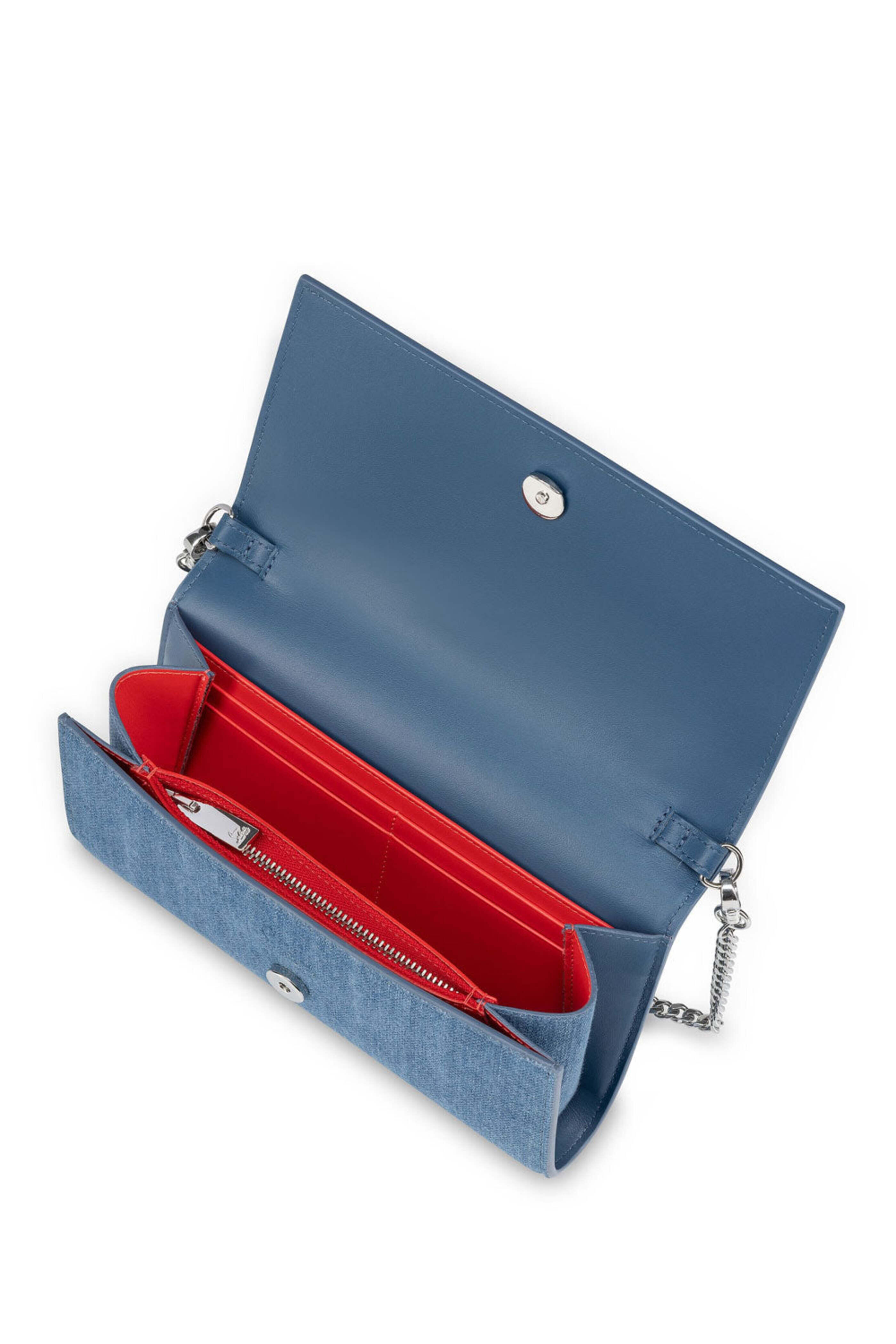 Christian Louboutin - Paloma Wallet on a Chain in Sky Blue