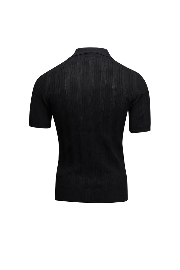 【送料&関税込】Moncler Short Sleeve Sweater Moncler Cashmere Crew Neck Sweater Navy at CareOfCarl.com
