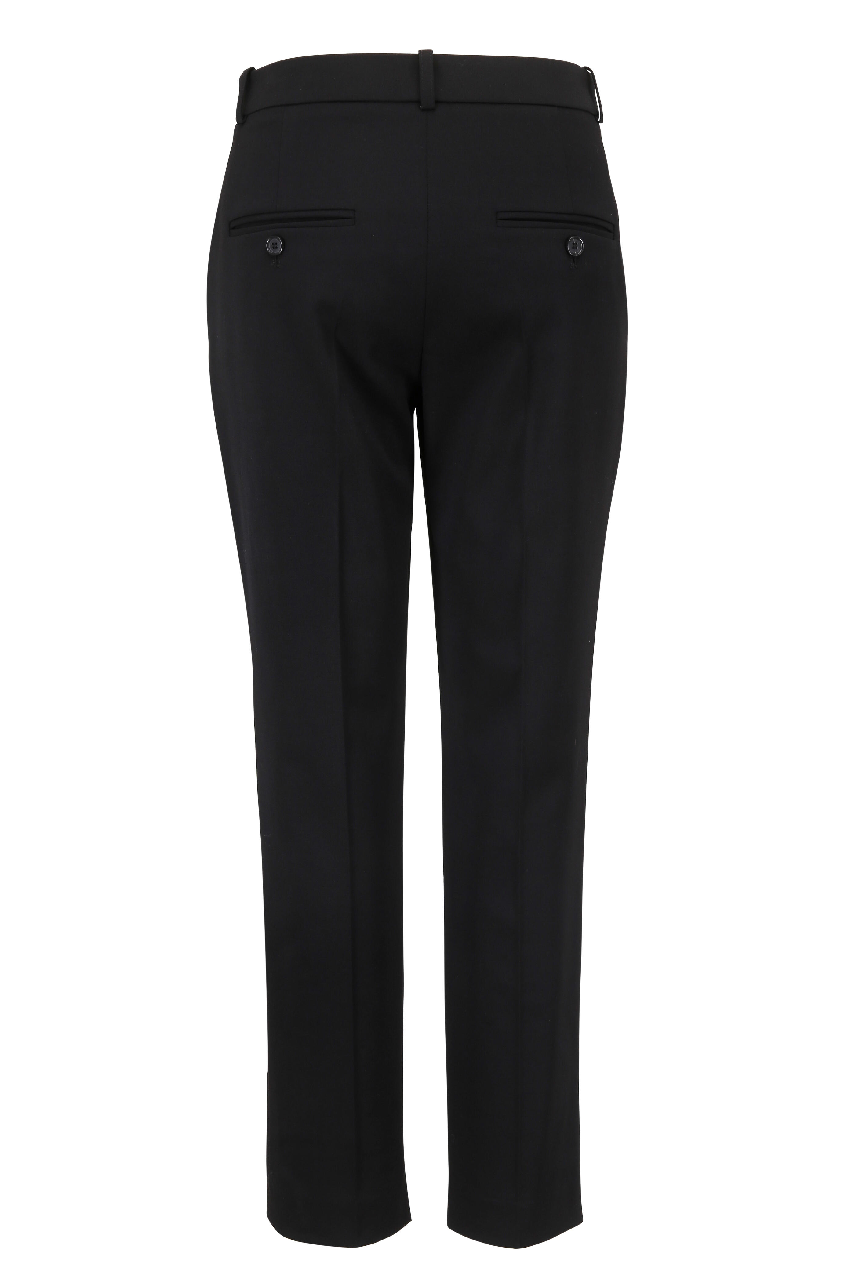 Michael Kors Collection - Samantha Black Stretch Wool Pant