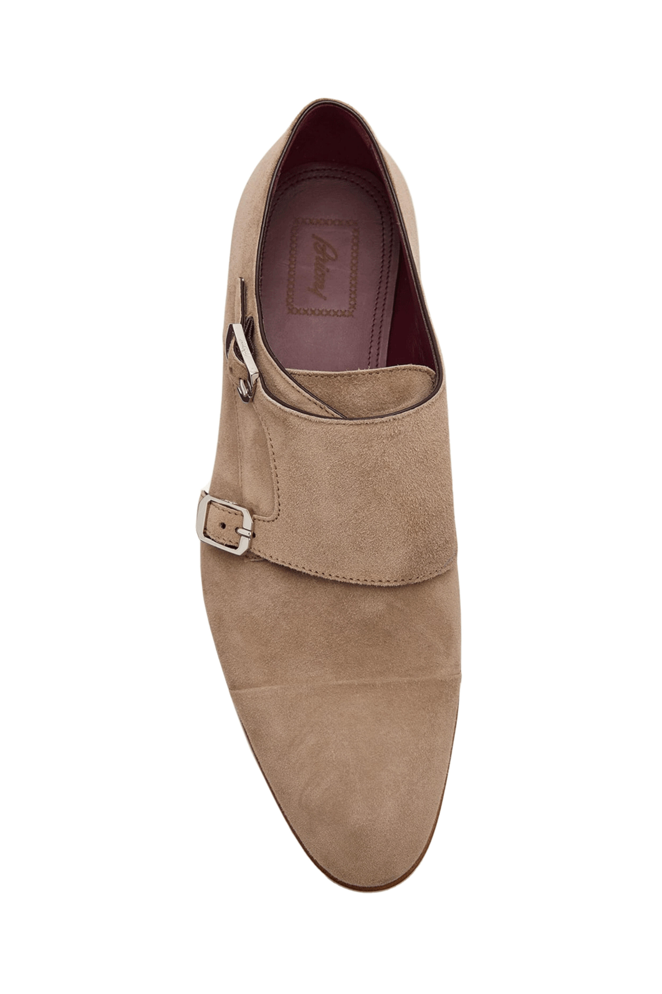 Brioni - York Rope Suede Double Buckle Cap Toe Loafer