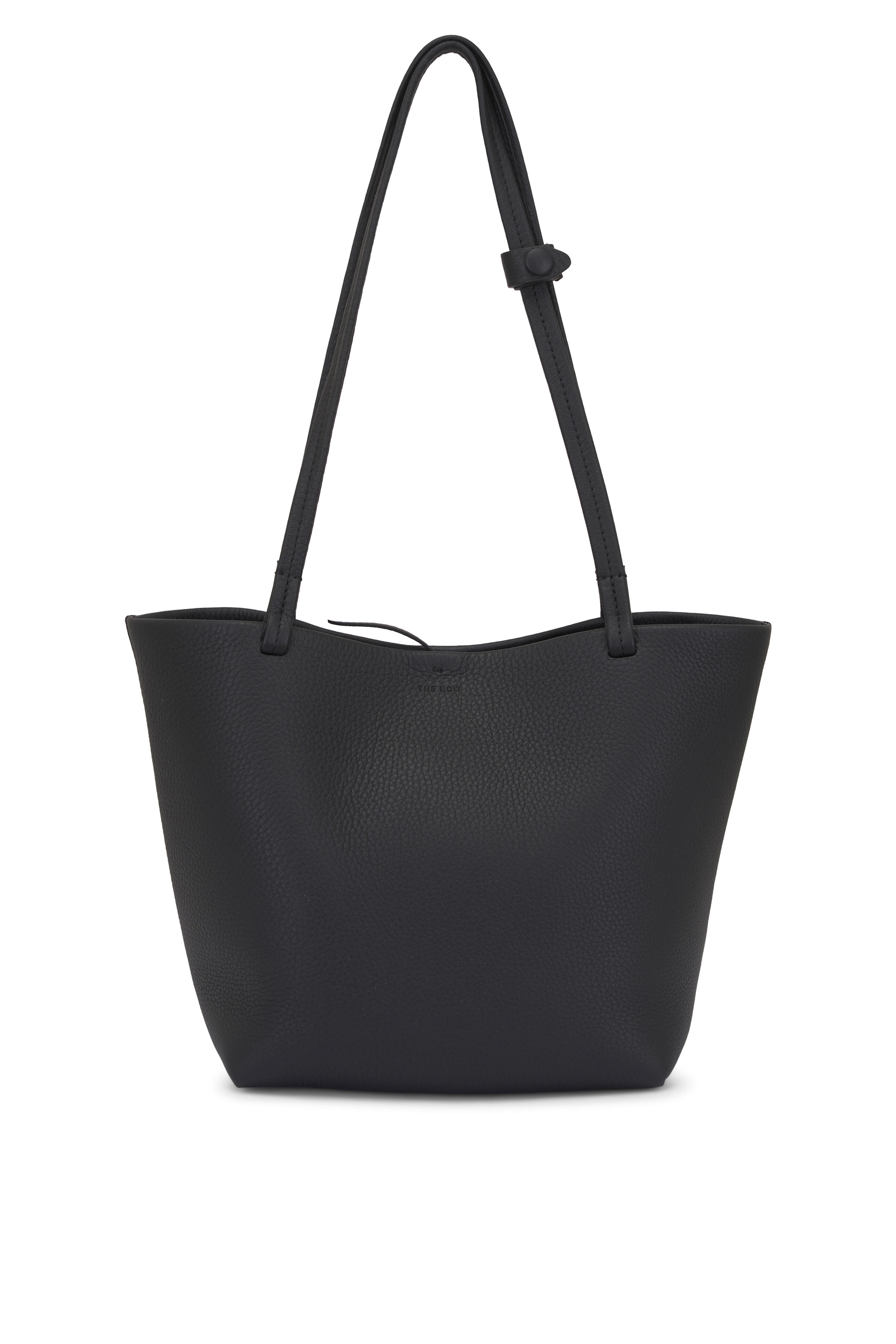 The Row - Medium Park Black Ans Leather Tote
