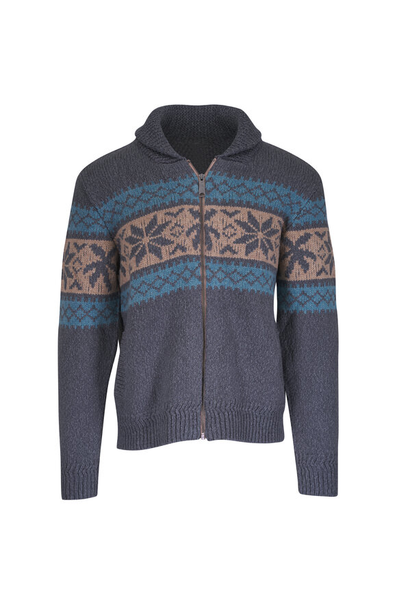 Faherty Brand Surf To Snow Iron Coast Zip Cardigan