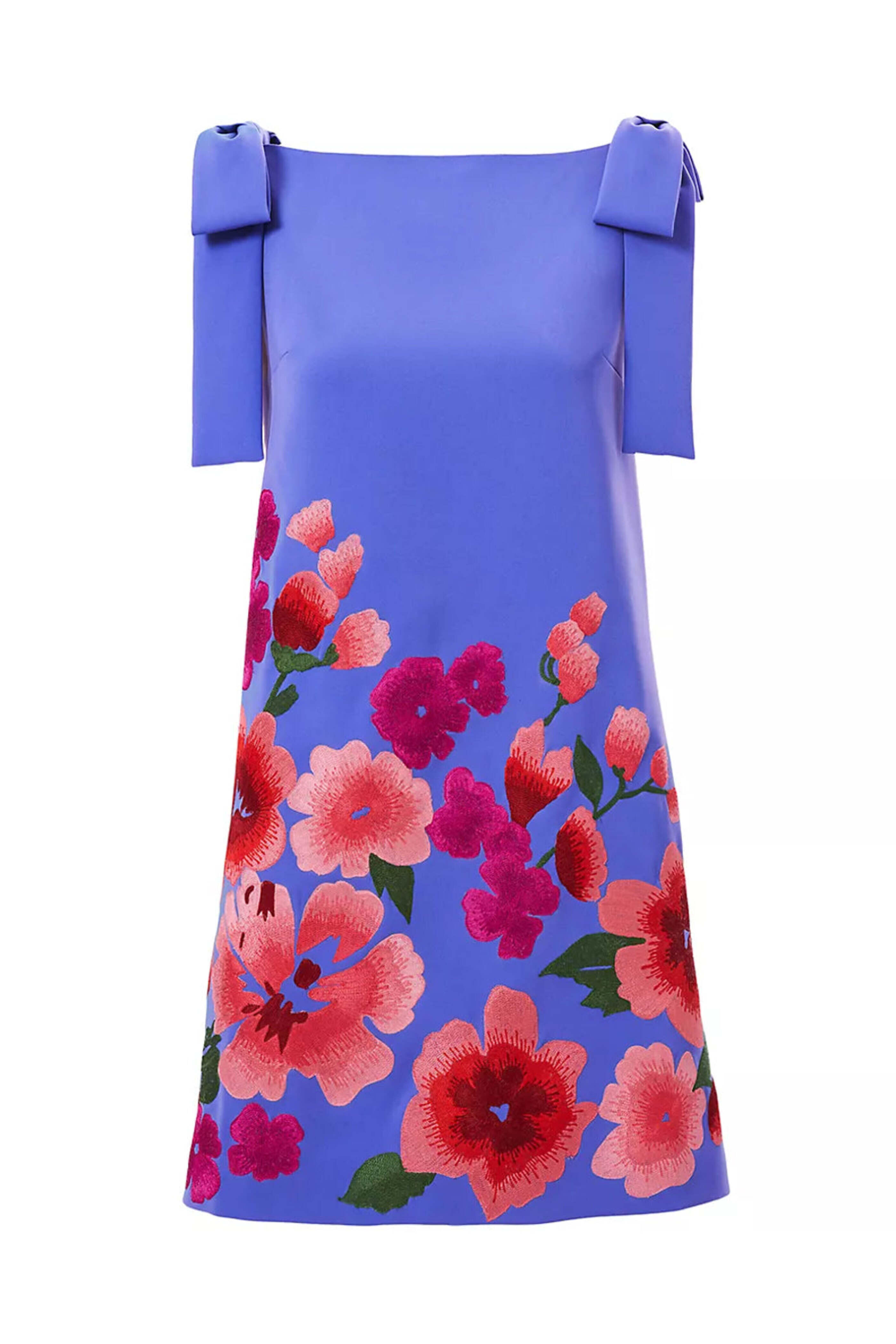 carolina herrera embroidered mini dress Carolina Herrera Embellished Silk-faille Mini Dress - Women - Pink Dresses