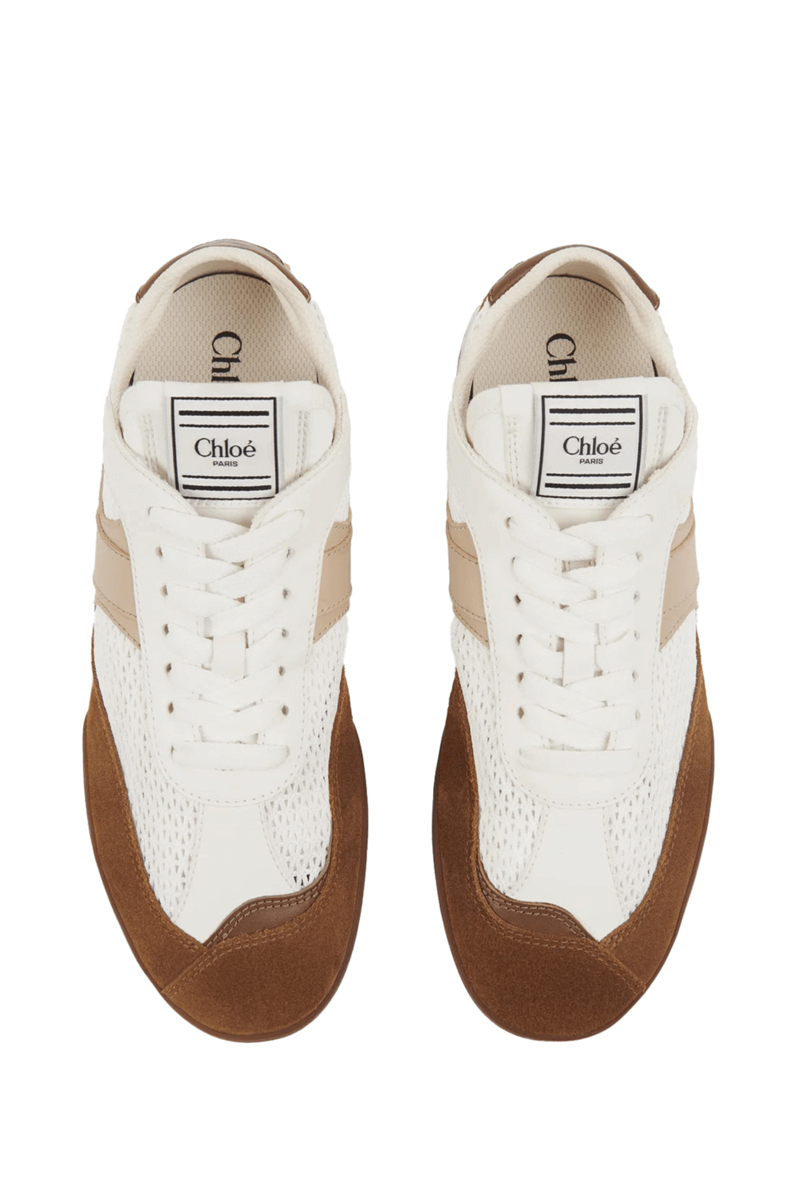 Chloé - Kick Sneakers in Natural Brown | Mitchell Stores