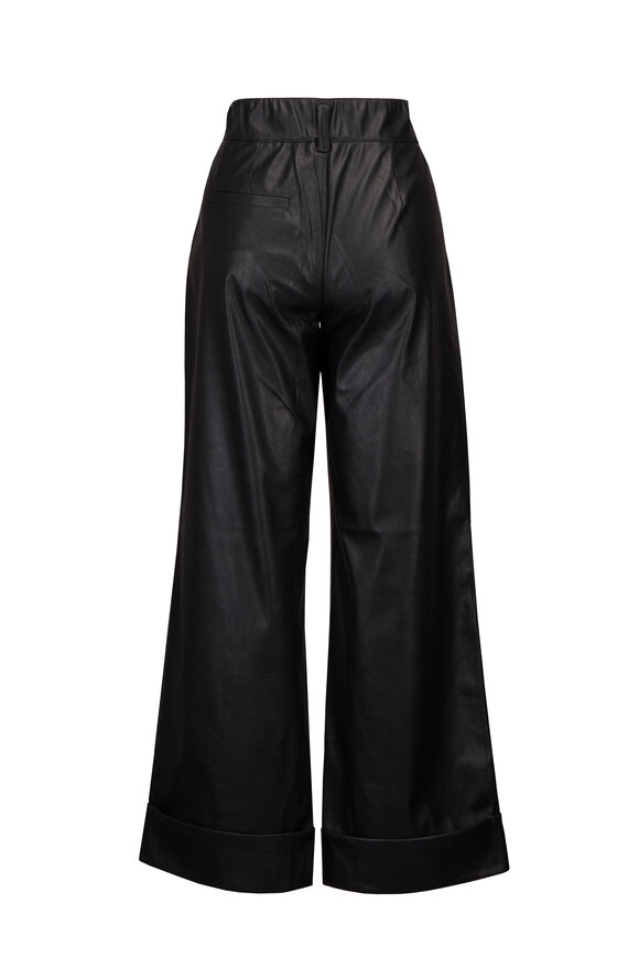 Brochu Walker Reece Black Vegan Leather Pant - view 2
