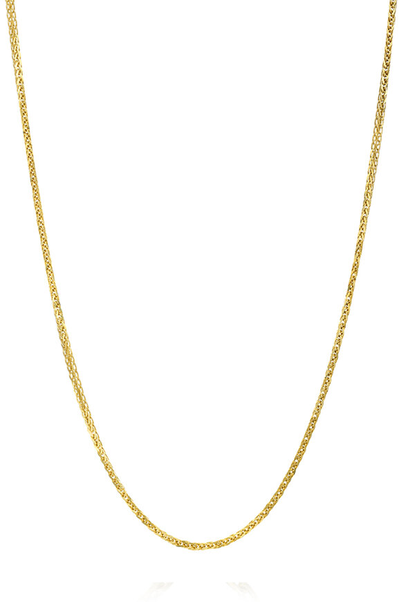 Dru 14k Yellow Gold Foxtail Chain Necklace