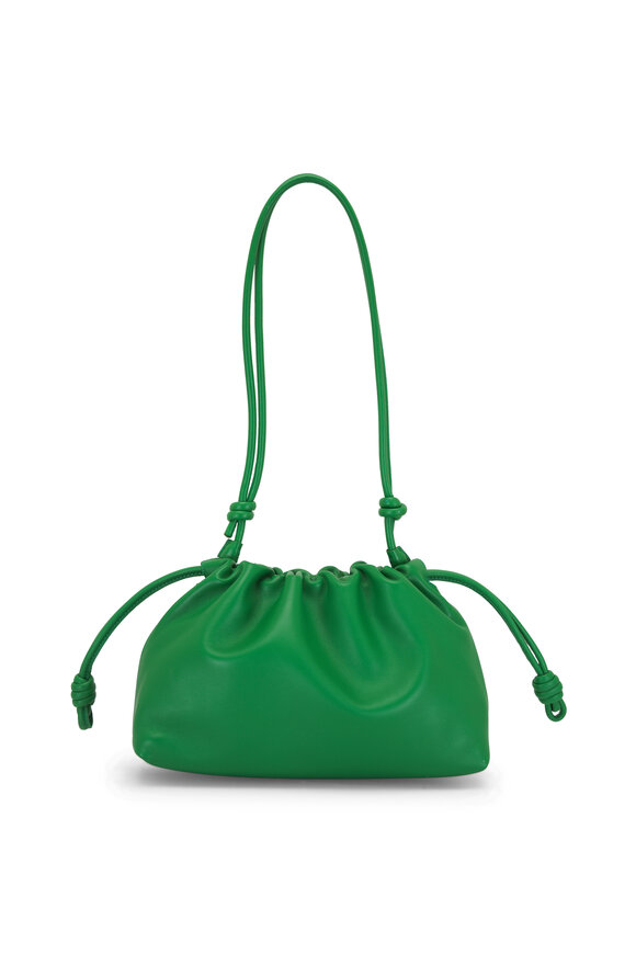 Loewe - Flamenco Tropical Green Leather Should Bag