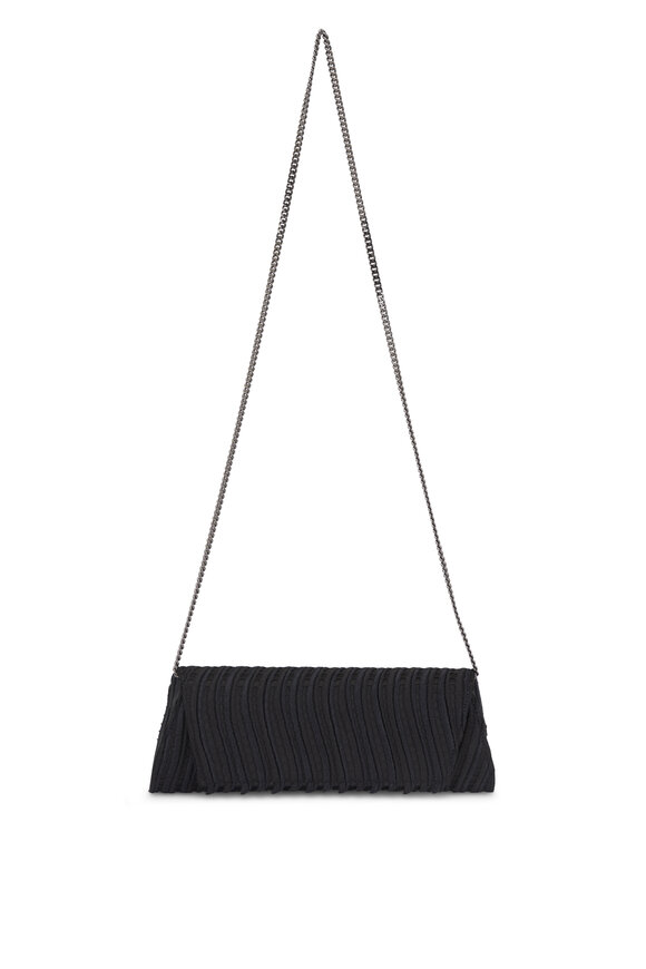 Akris Small Anouk Trapezoid Black Clutch