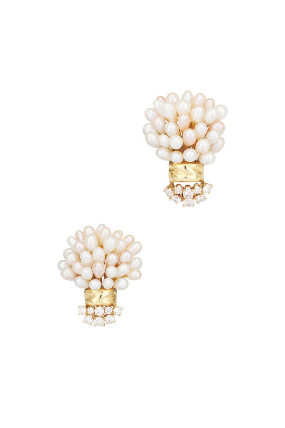 Courtney Davis Freshwater Pearl Earrings - view 1