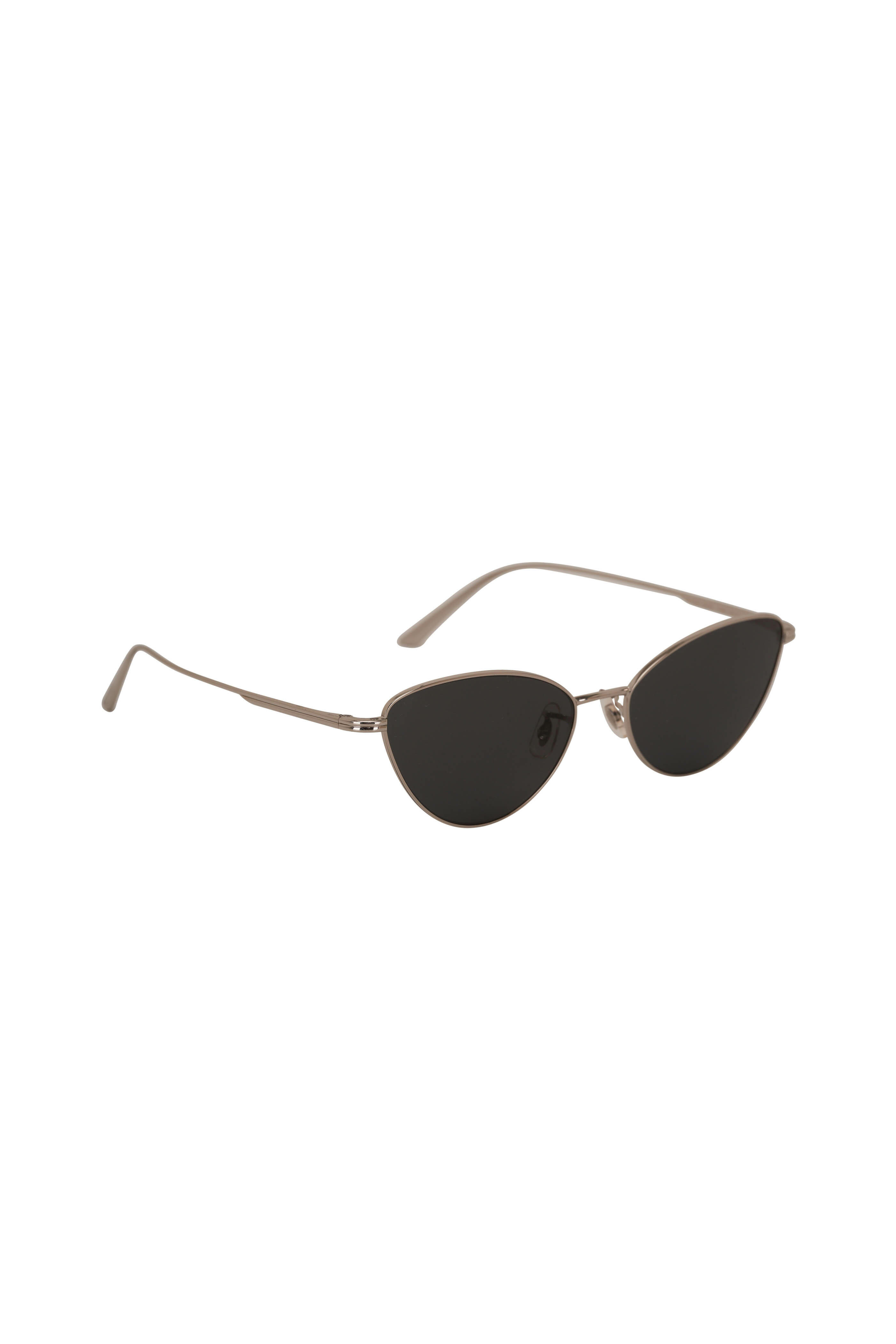 Oliver Peoples - Khaite 1998c Silvery & Gray Cat Eye Sunglasses