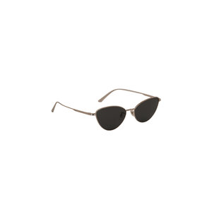 Oliver Peoples - Khaite 1998c Silvery & Gray Cat Eye Sunglasses