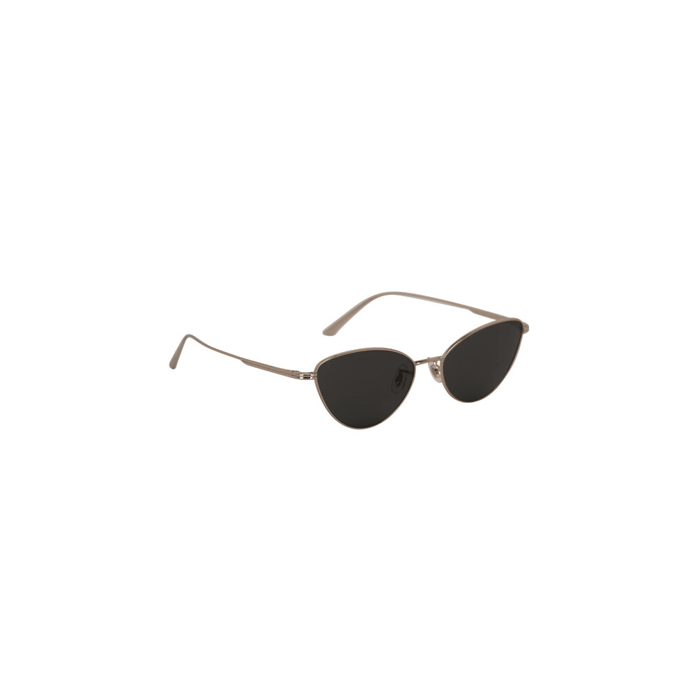 Oliver Peoples - Khaite 1998c Silvery & Gray Cat Eye Sunglasses
