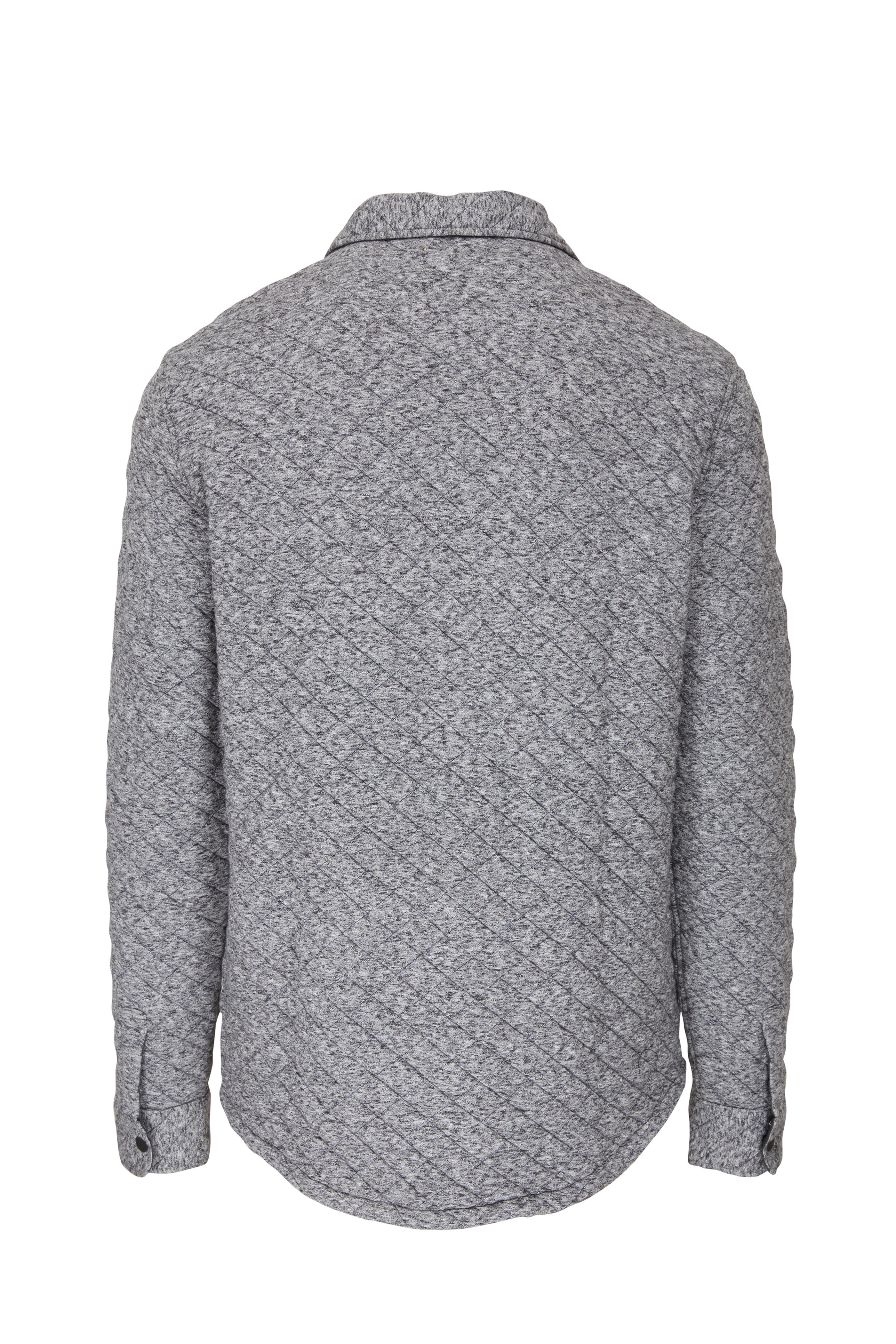 Faherty Brand - Carbon Mélange Epic Quilted Fleece CPO Jacket