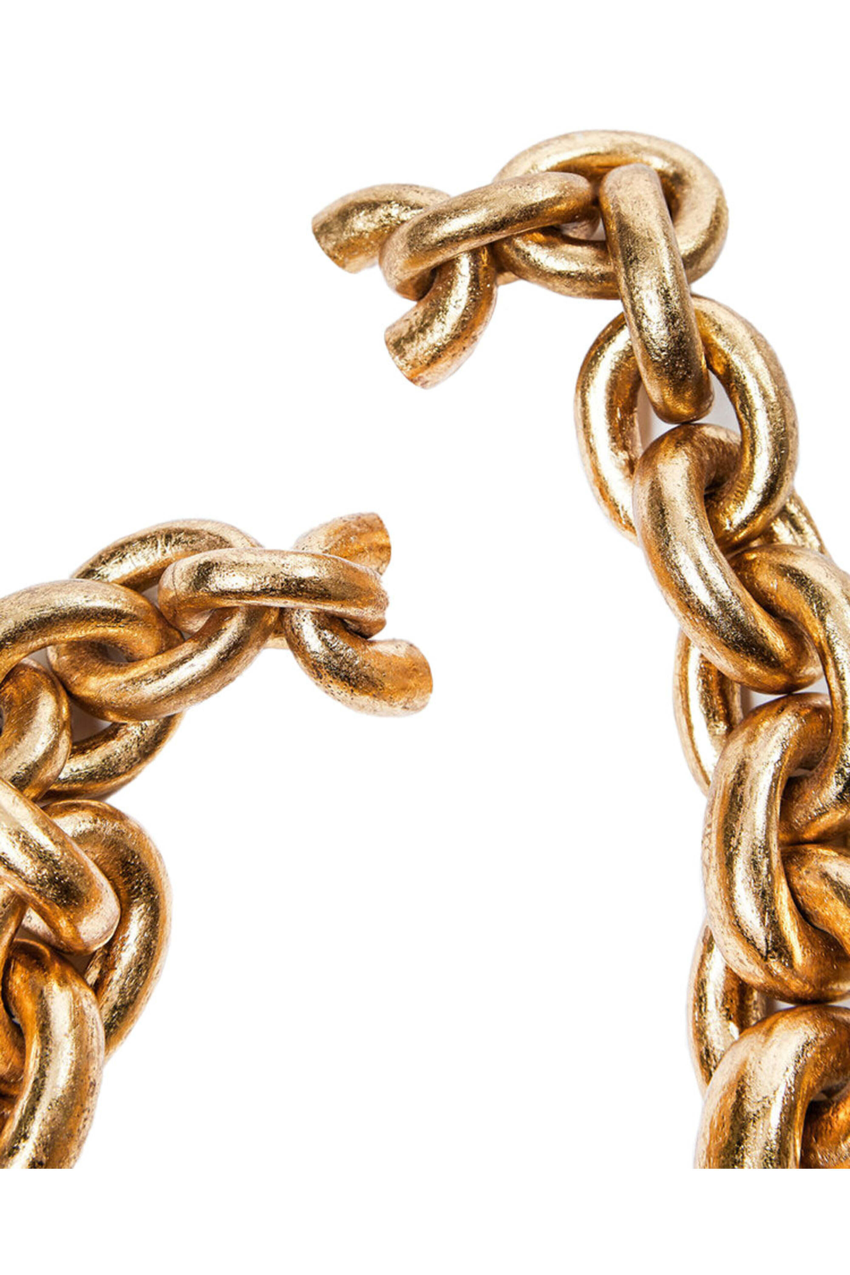 Monies - Chunky Gold Foil Chain Necklace