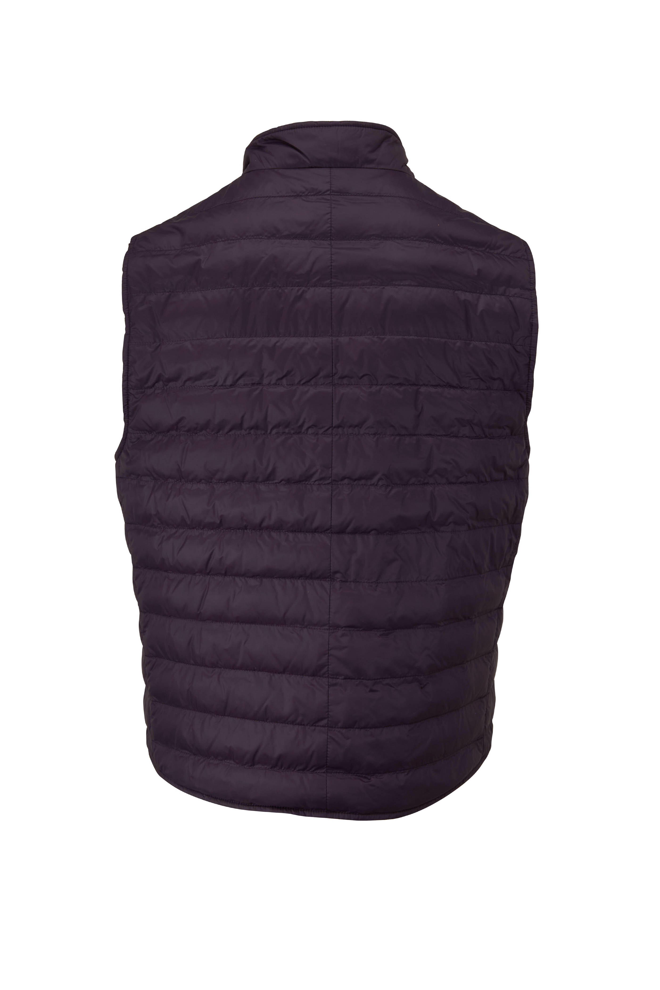 Brunello Cucinelli - Purple Quilted Nylon Vest