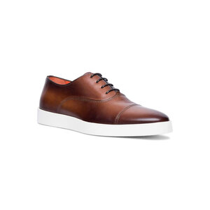 ★Santoni★Men's Freemont Sneakers★Brown Santoni - Bounce Brown Leather Runner Sneaker | Mitchell Stores