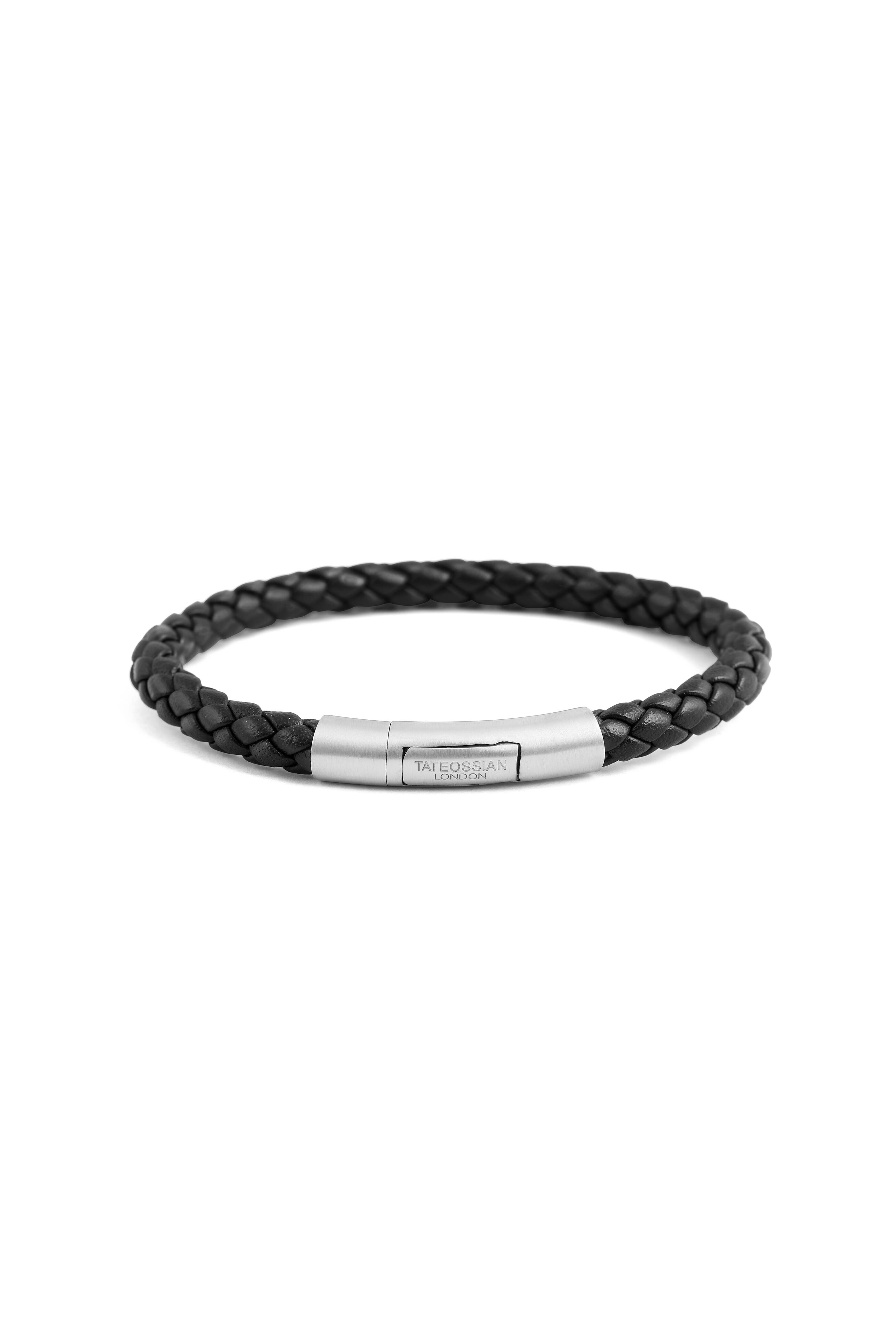 Tateossian - Turbo Black Braided Bracelet