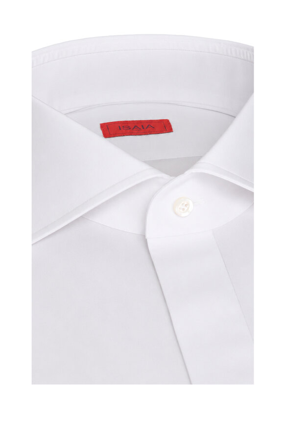 Isaia White Formal Dress Shirt - view 2