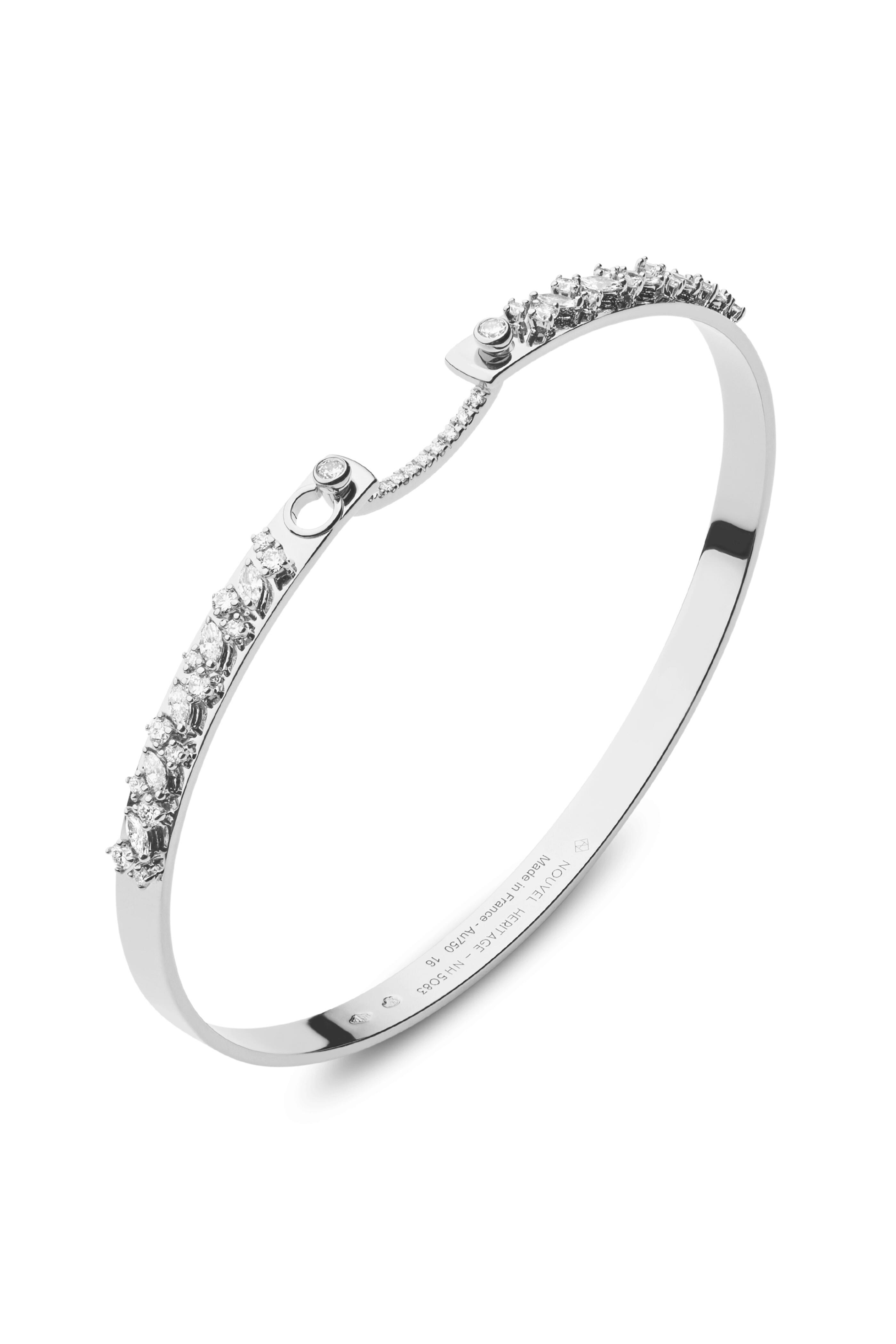 Nouvel Heritage Diamond Under The Stars White Gold Mood Bangle 1269