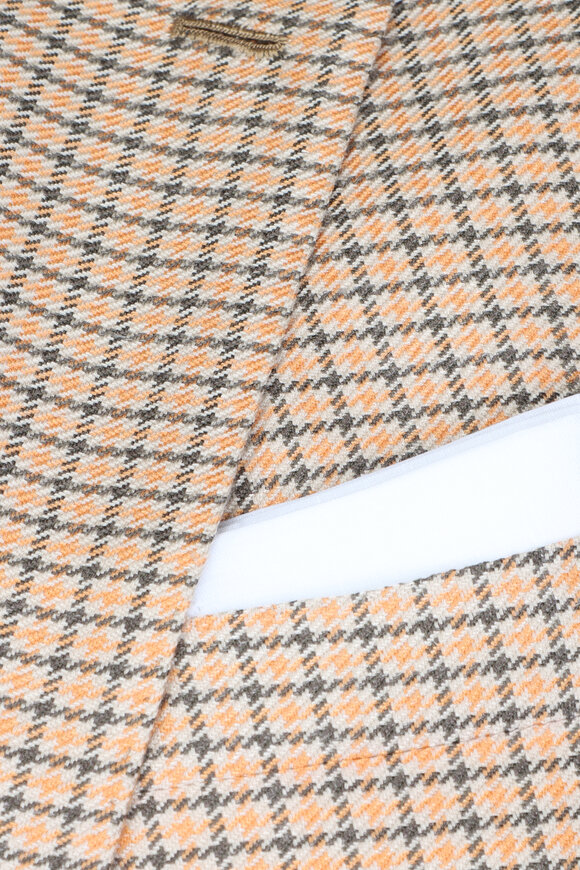 Kiton Orange & Brown Check Sportcoat - view 3