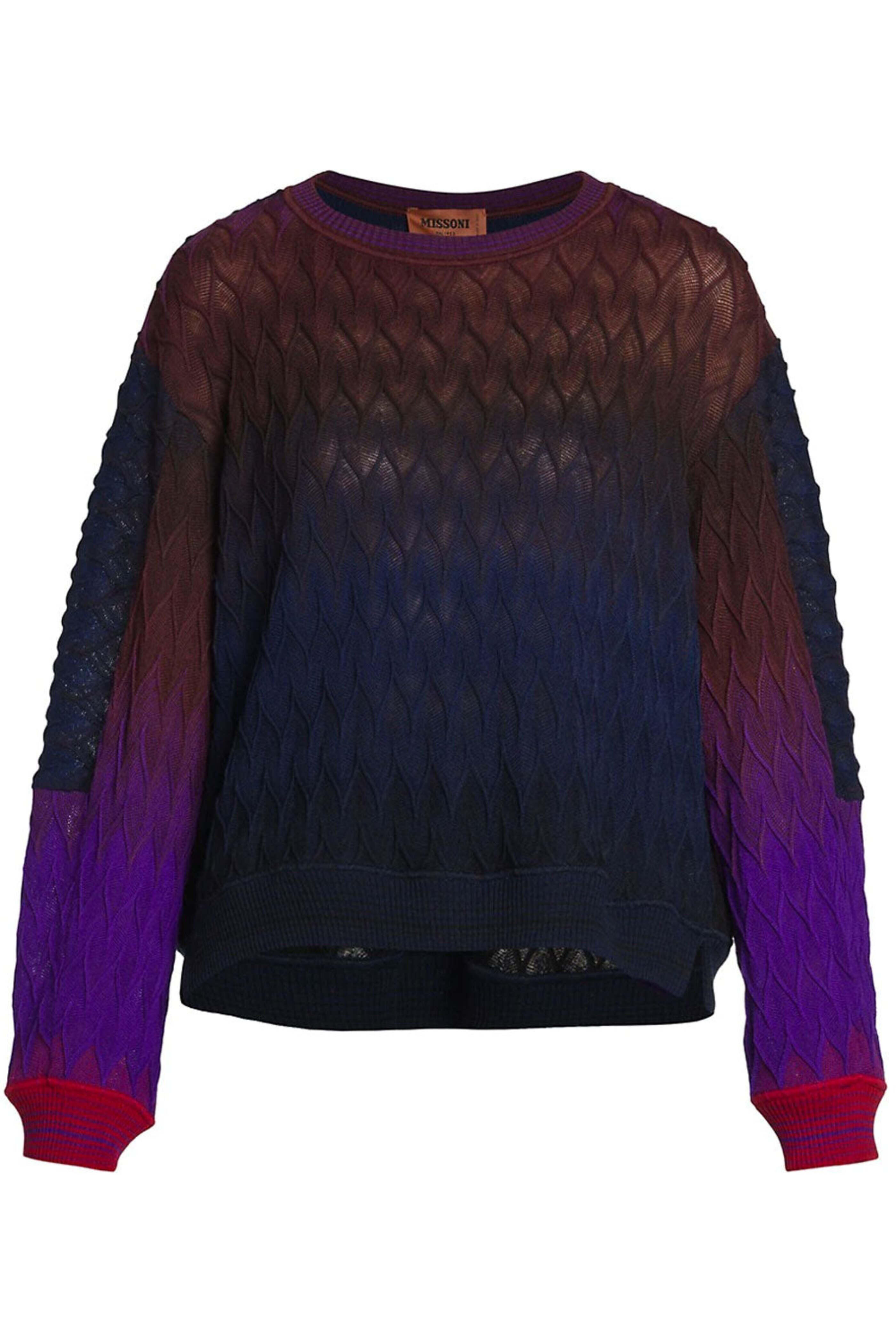 Missoni - Purple Ombre Crewneck Sweatshirt