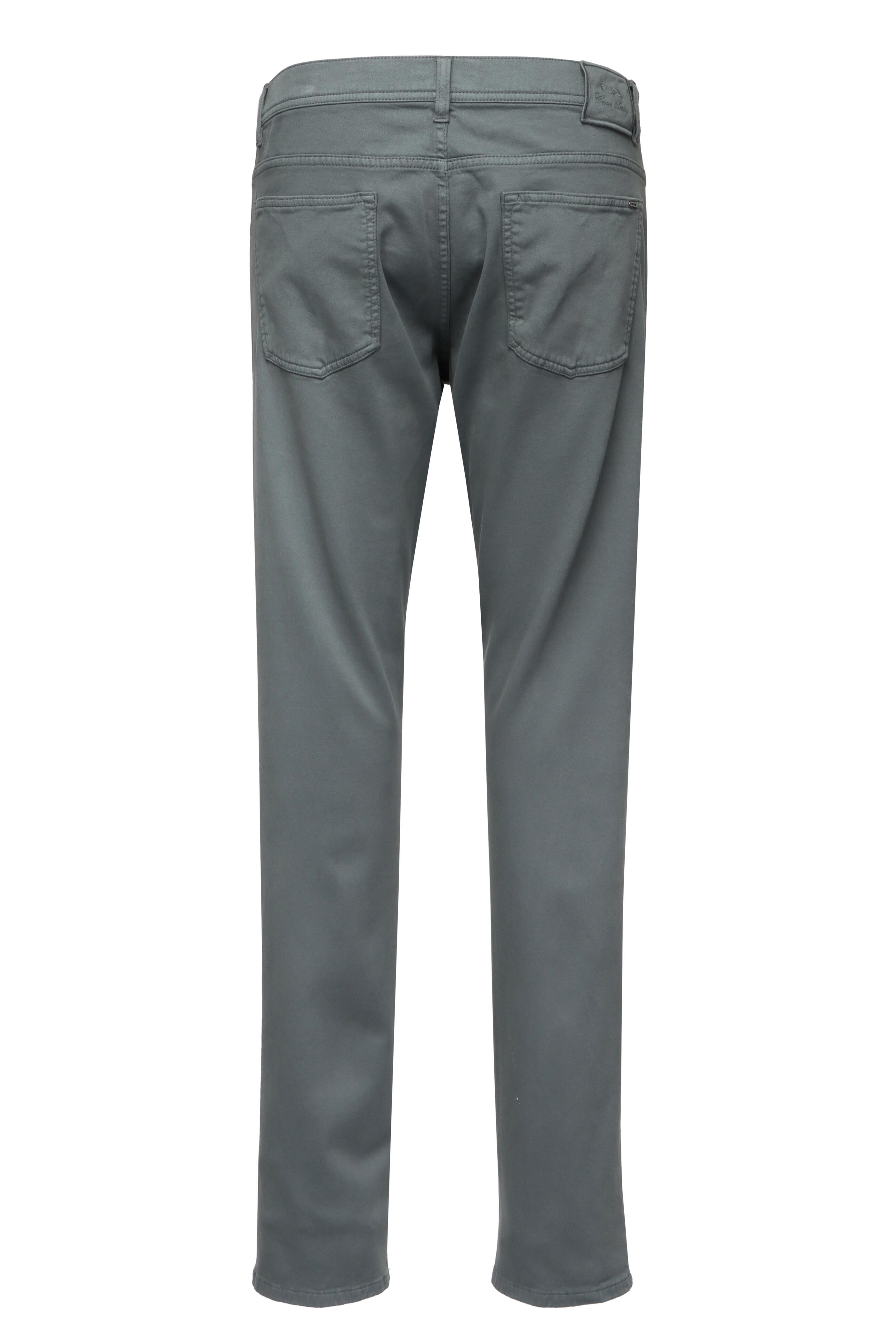Cesare Attolini - Cement Grey Five Pocket Pant