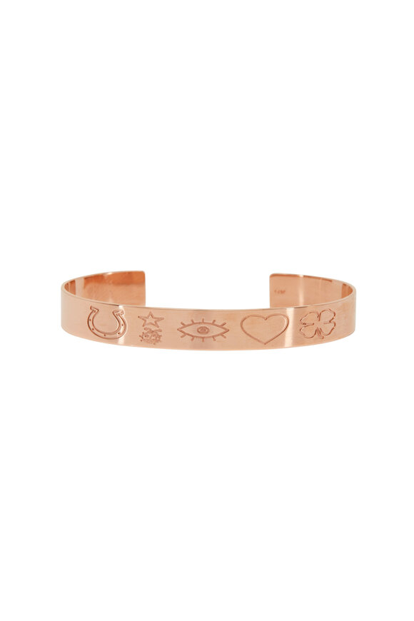 Genevieve Lau Lucky Charms Rose Gold Cuff