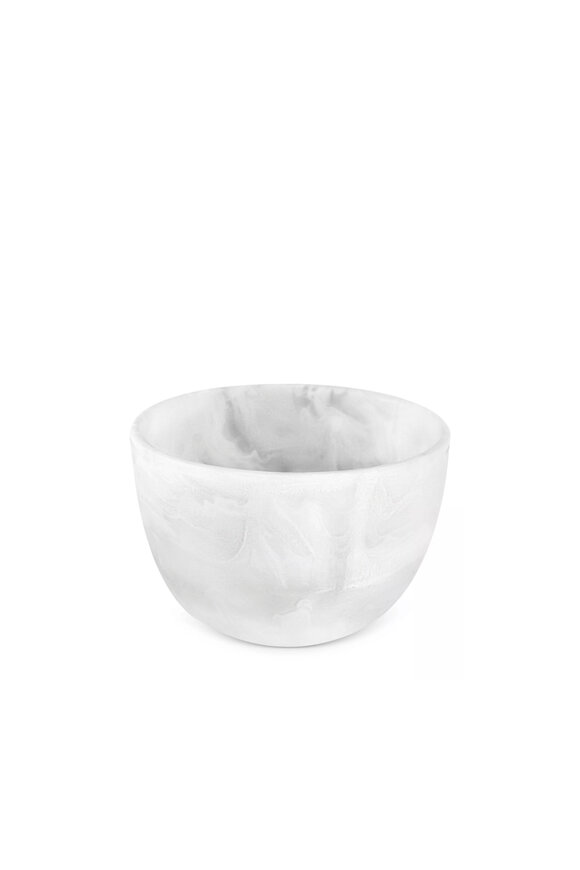 Nashi Home Small Deep Bowl in White Swirl