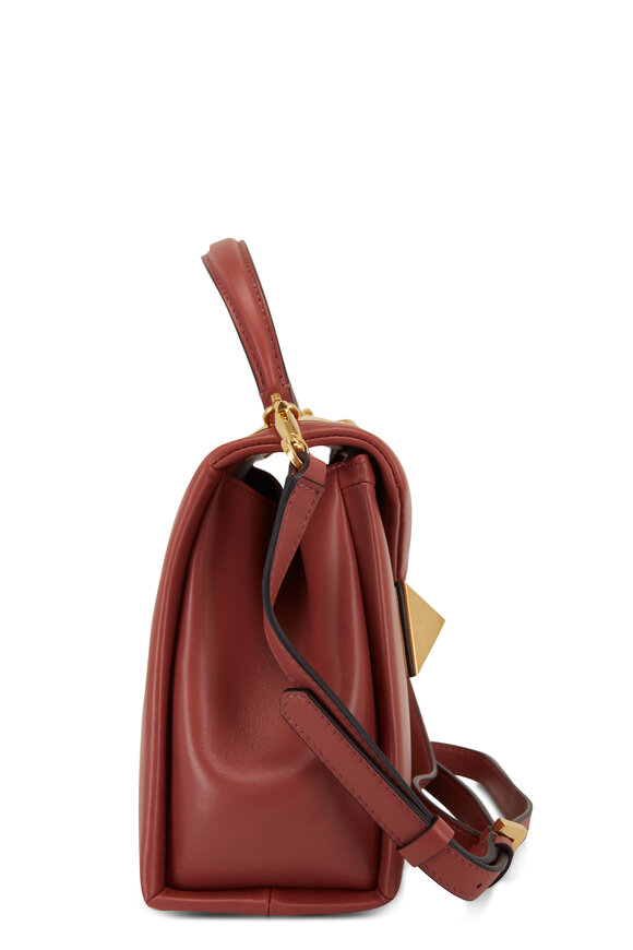 Valentino Garavani - Gingerbread Leather Single Stud Small Bag