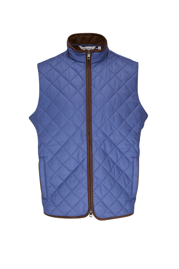 Peter Millar - Blue Essex Quilted Travel Vest 