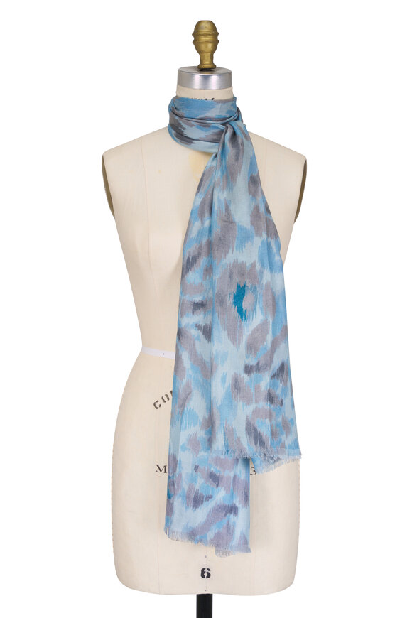 Kinross Painted Horizon Multi Animal Print Scarf - view 1