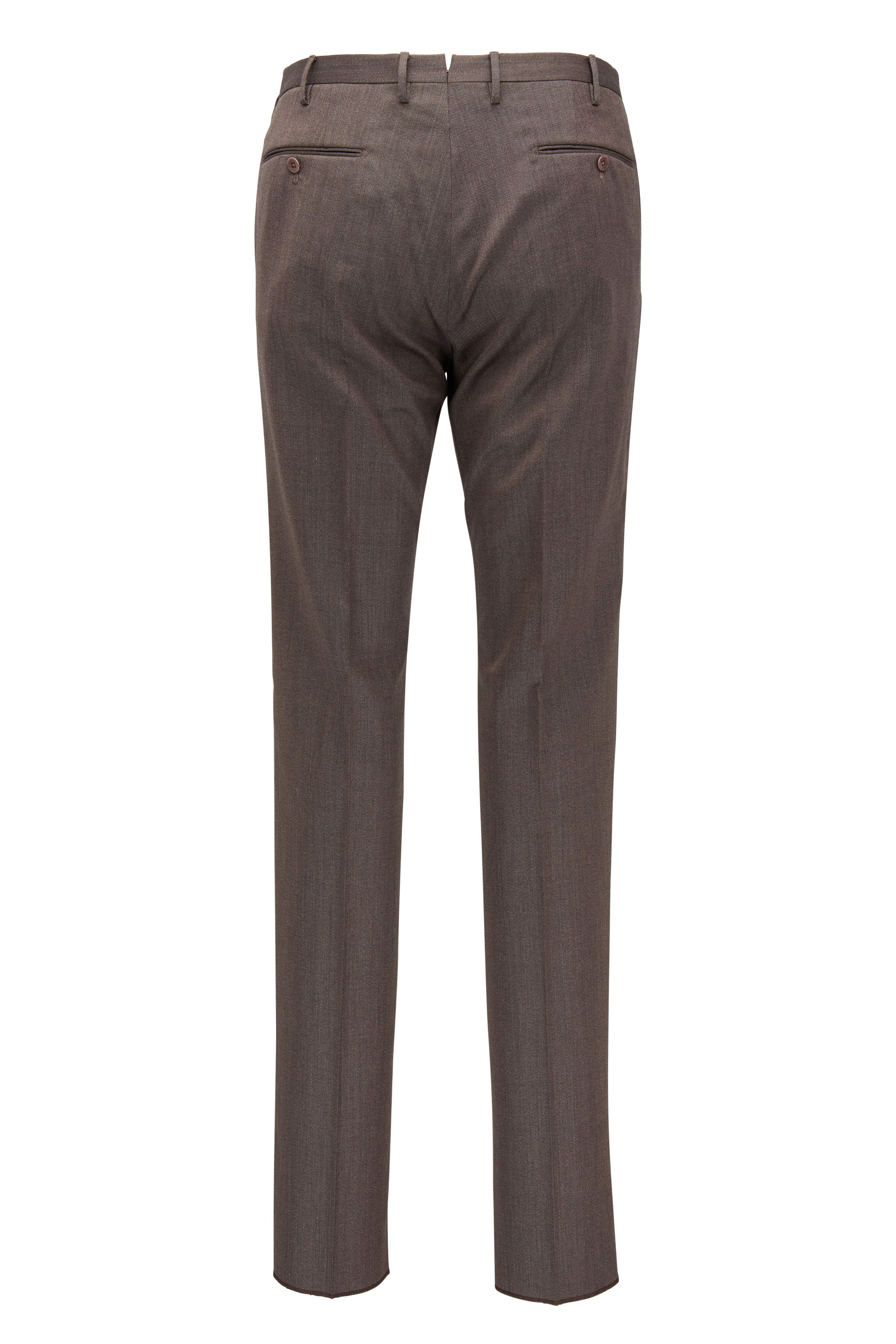 Incotex - Matty Taupe Stretch Wool Modern Fit Pant