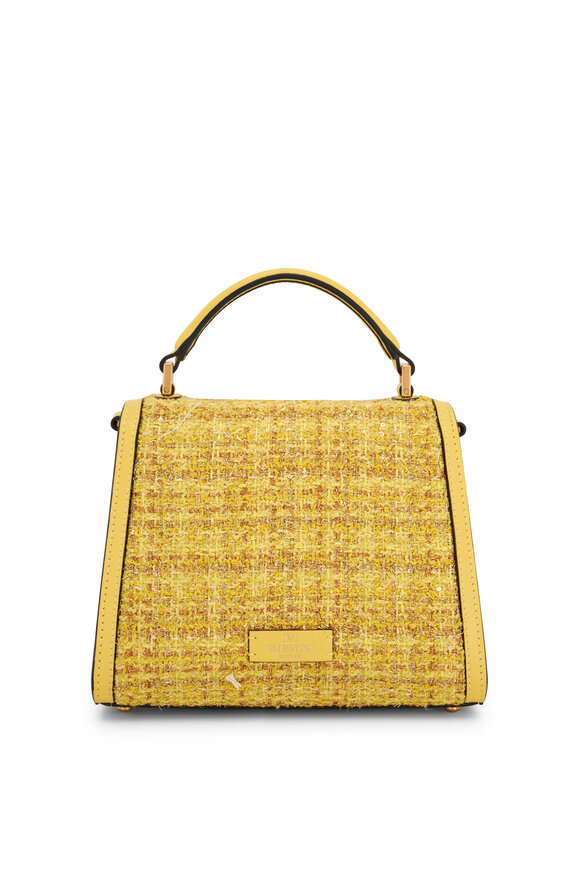 Valentino Garavani - VSling Mini Yellow & Topaz Boucle Top Handle Bag 