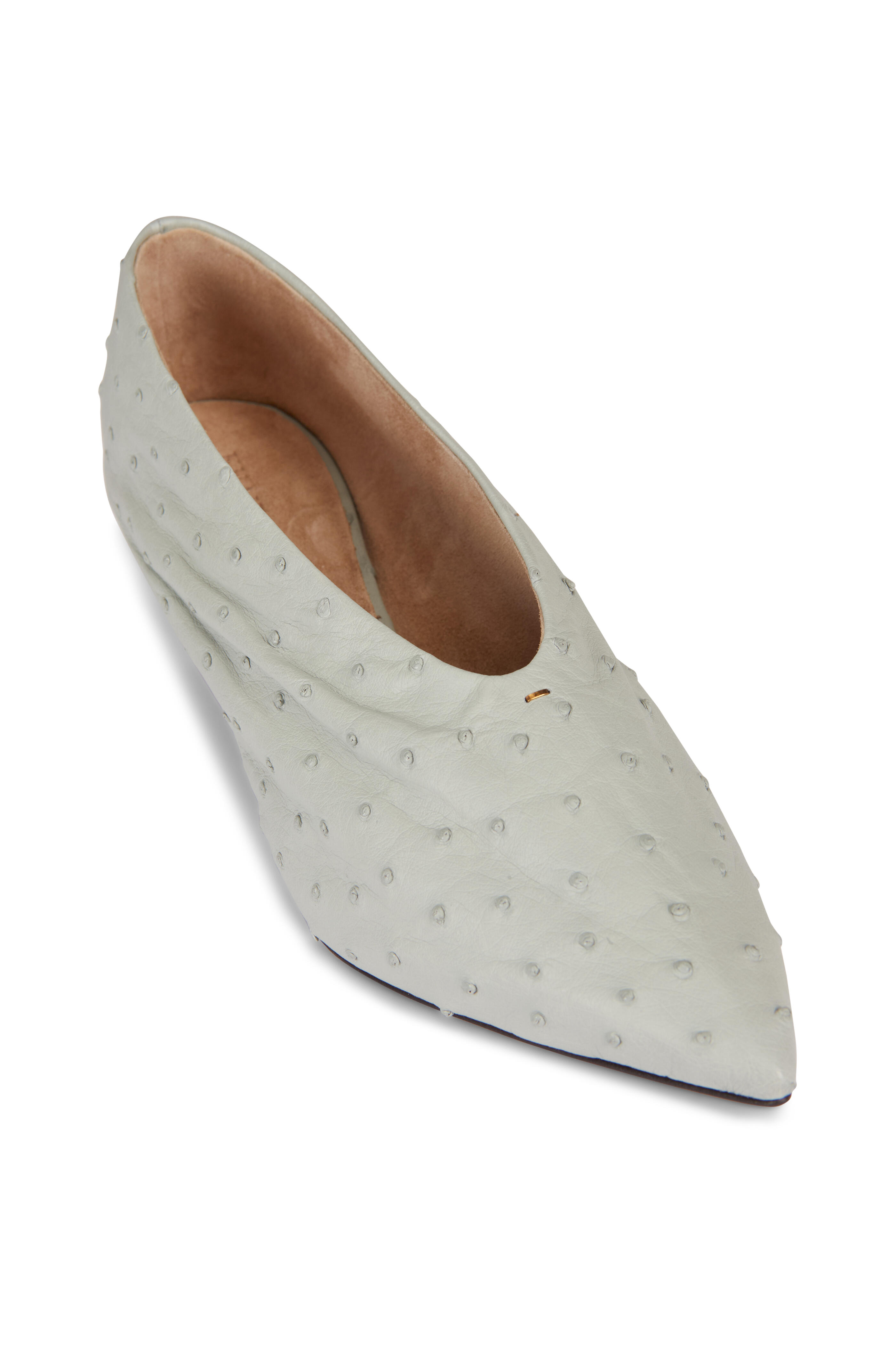 Khaite - Miriam Frost Leather Pump, 50mm - view 1
