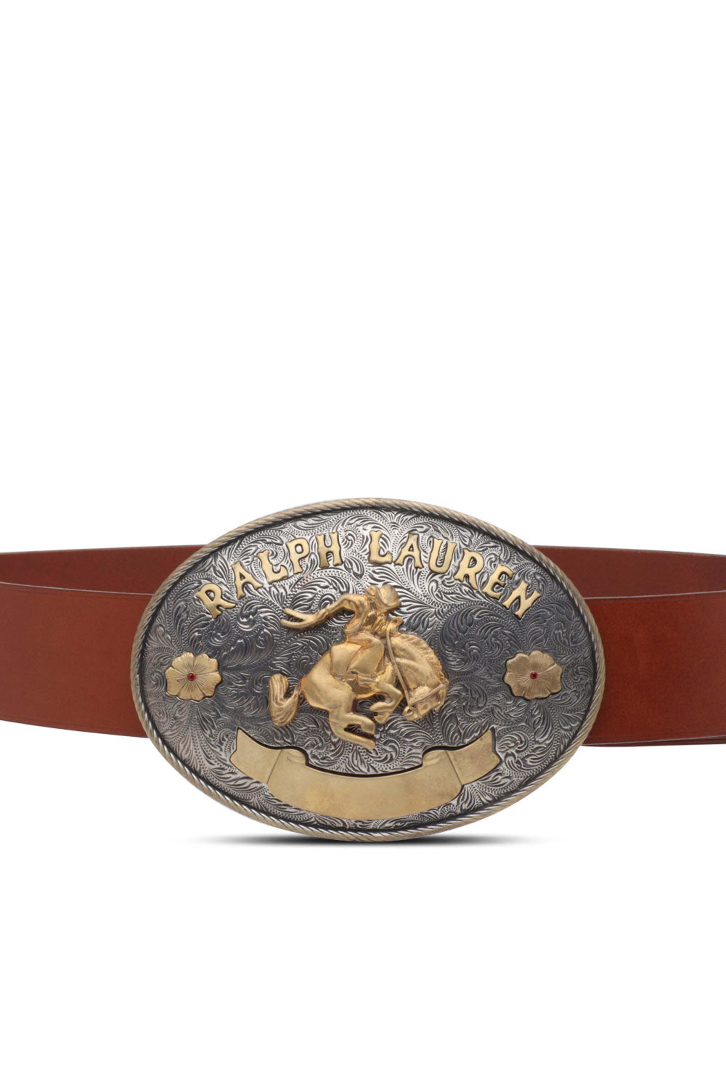Ralph Lauren - Rodeo Belt Buckle in Brown and Gold