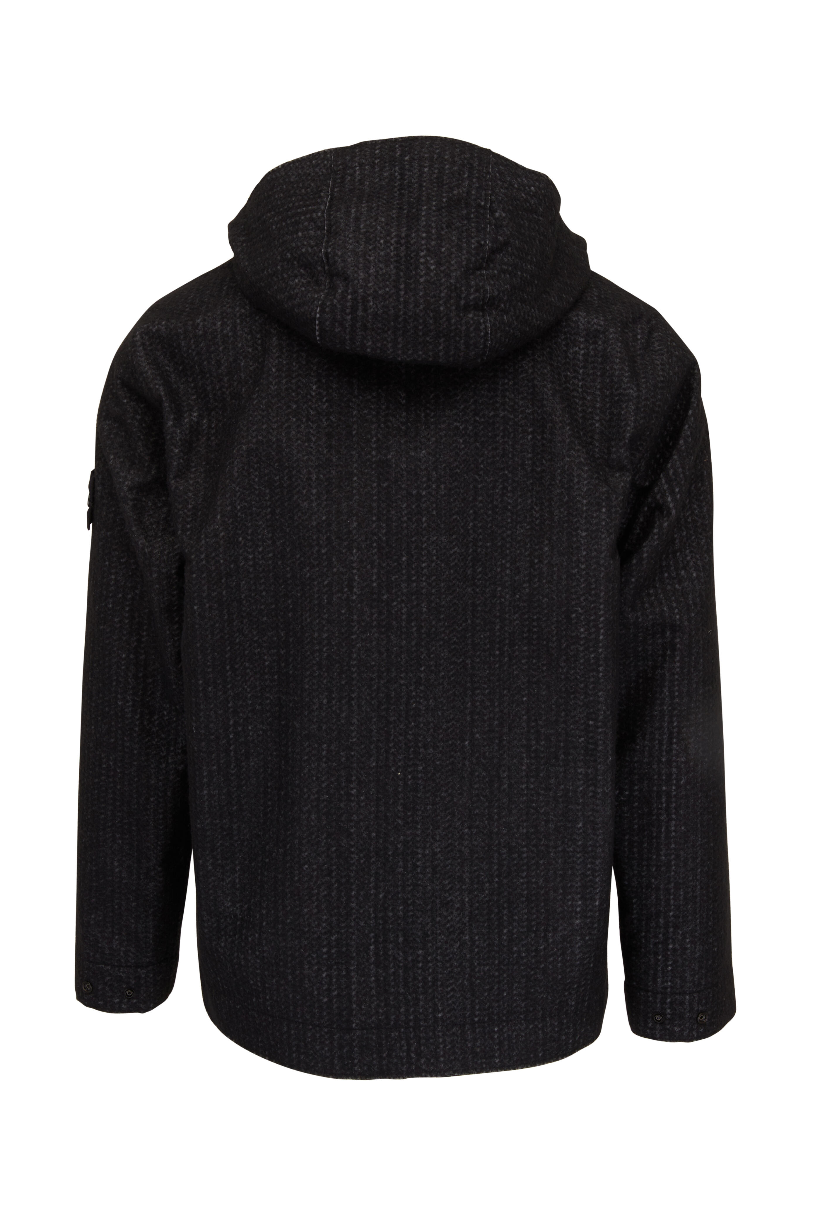 Stone Island - Stella Black Cupro Cotton Reflective Coat