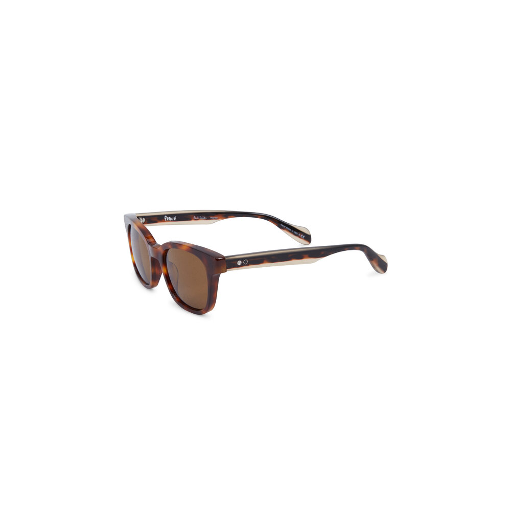 Paul Smith Denning Brown Polarized Wayfarer Sunglasses