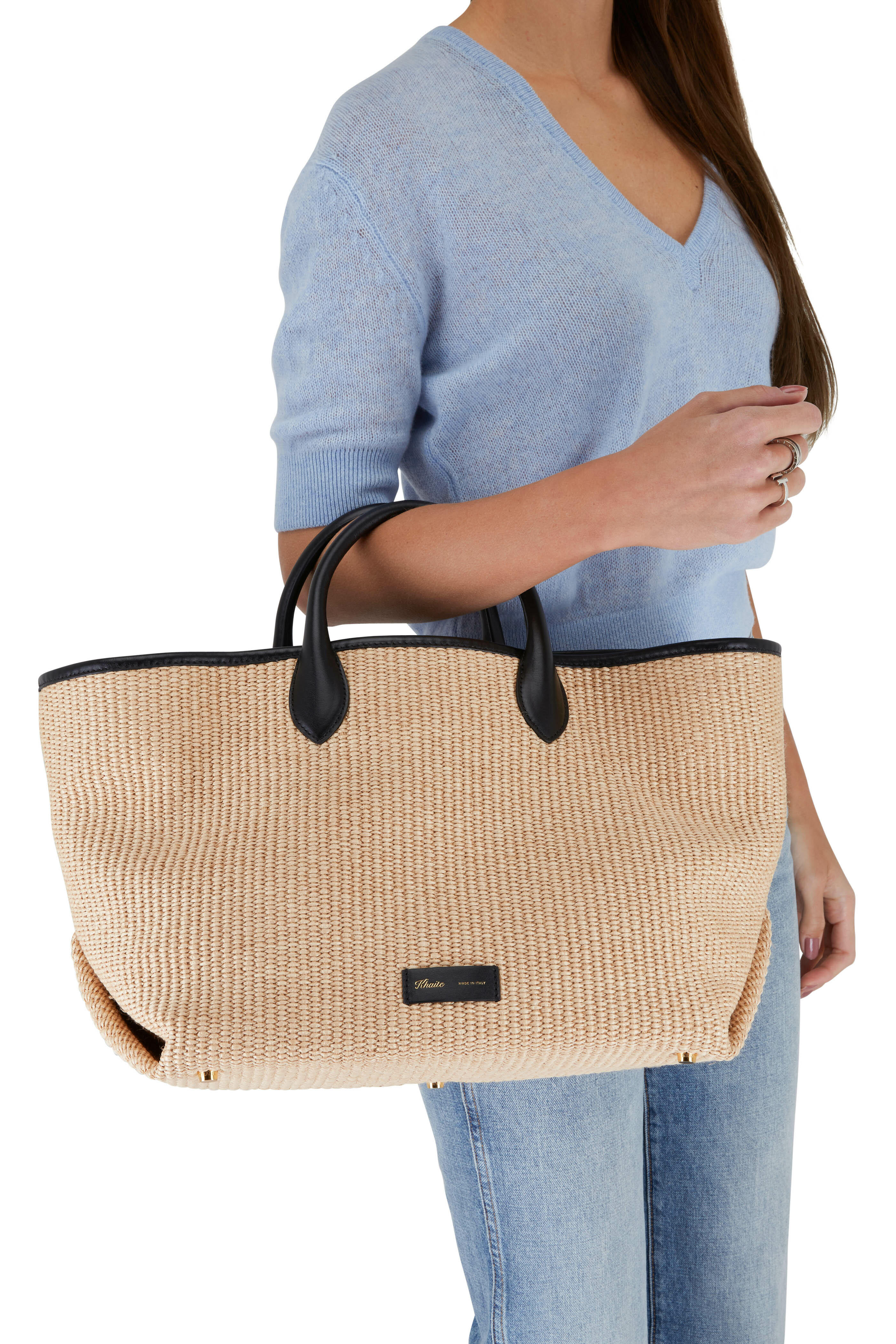 Khaite - Amelia Natural Raffia Tote