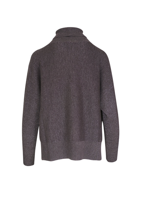 D.Exterior - Lead Lurex Turtleneck Sweater 