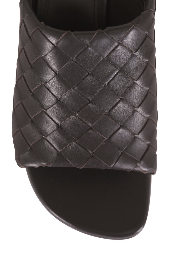 Bottega Veneta Rosita Brown Kitten Wedge Mule, 70mm - view 5