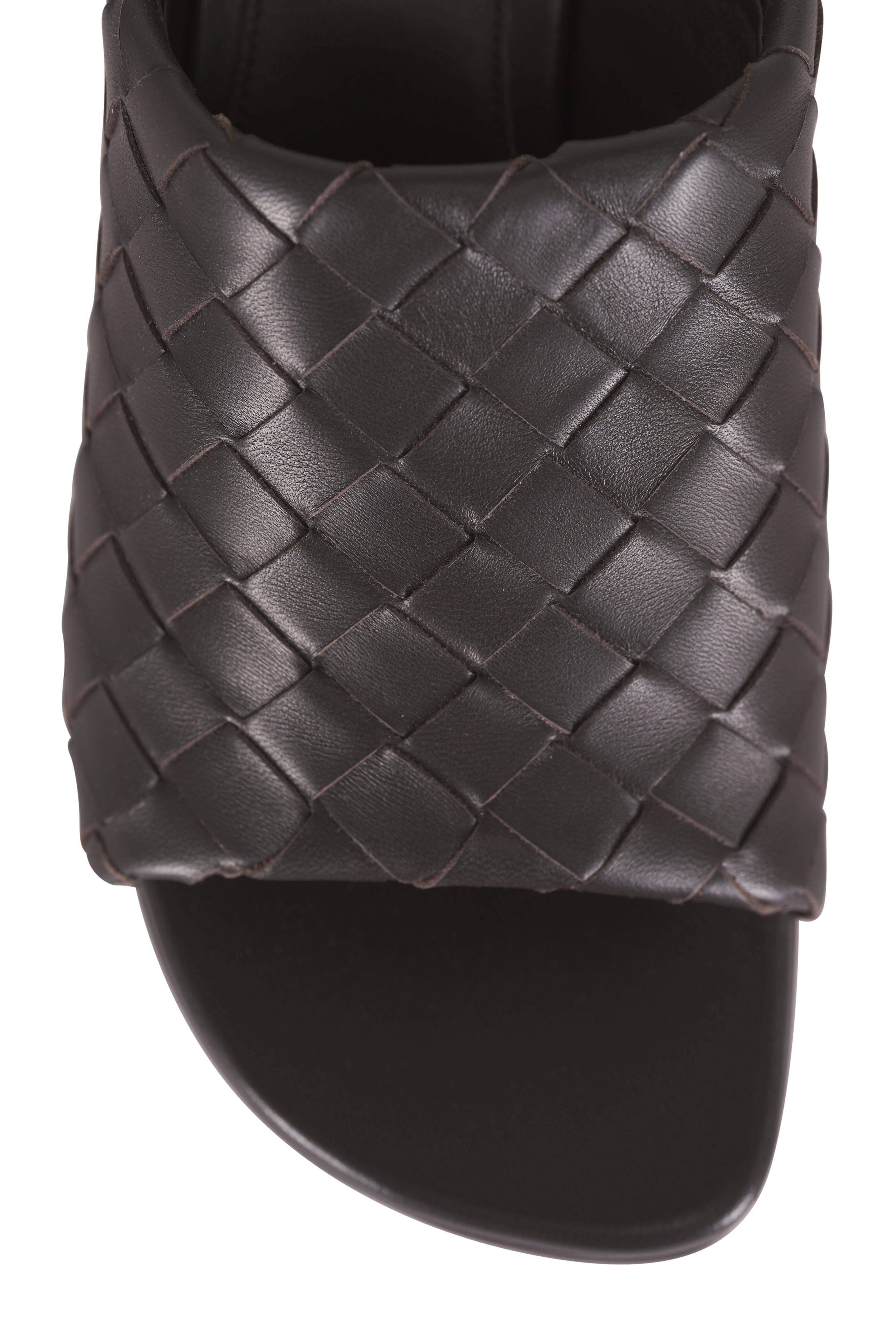 Bottega Veneta - Rosita Brown Kitten Wedge Mule, 70mm - view 4