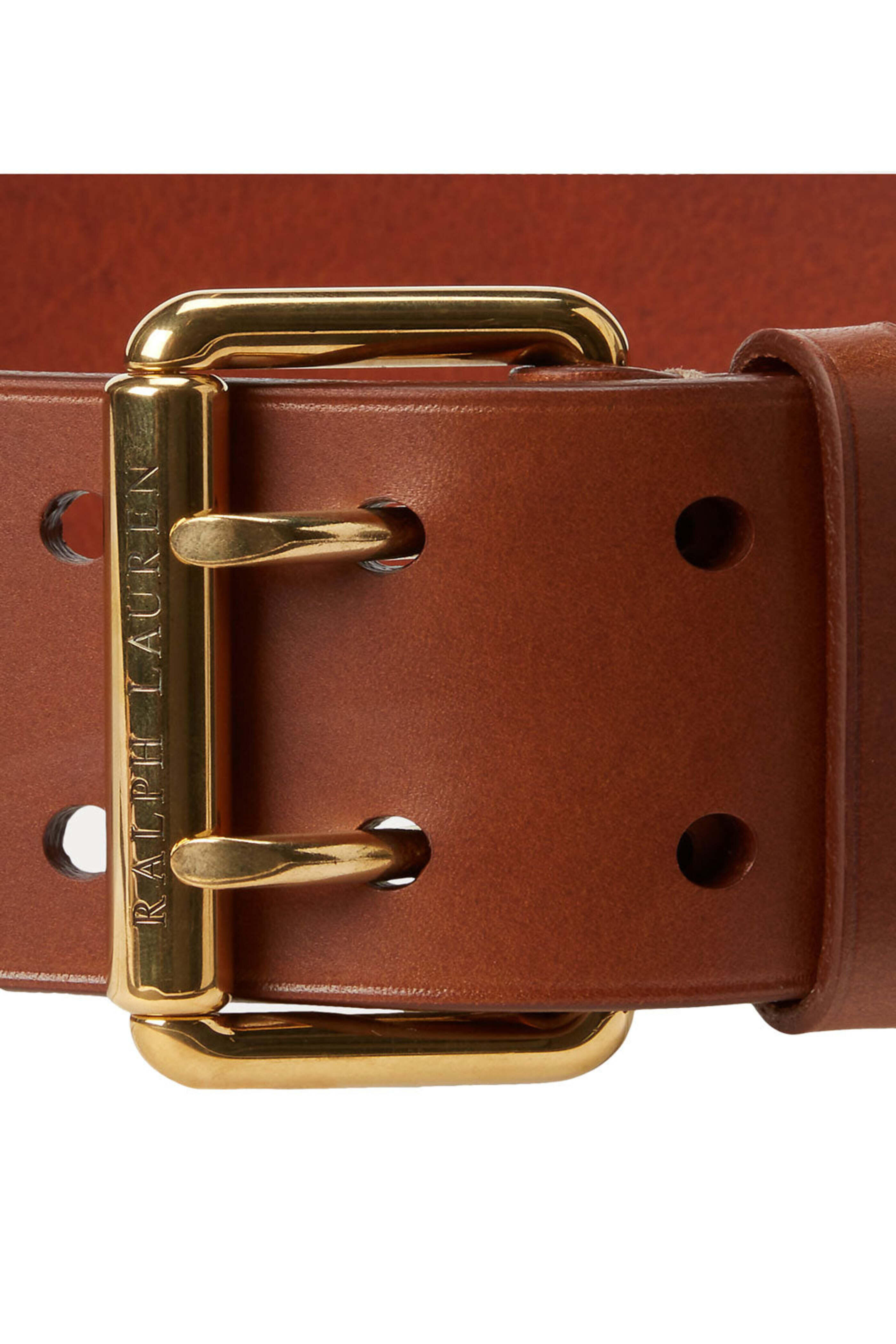 Ralph Lauren - Leather Double Prong Belt in Brown