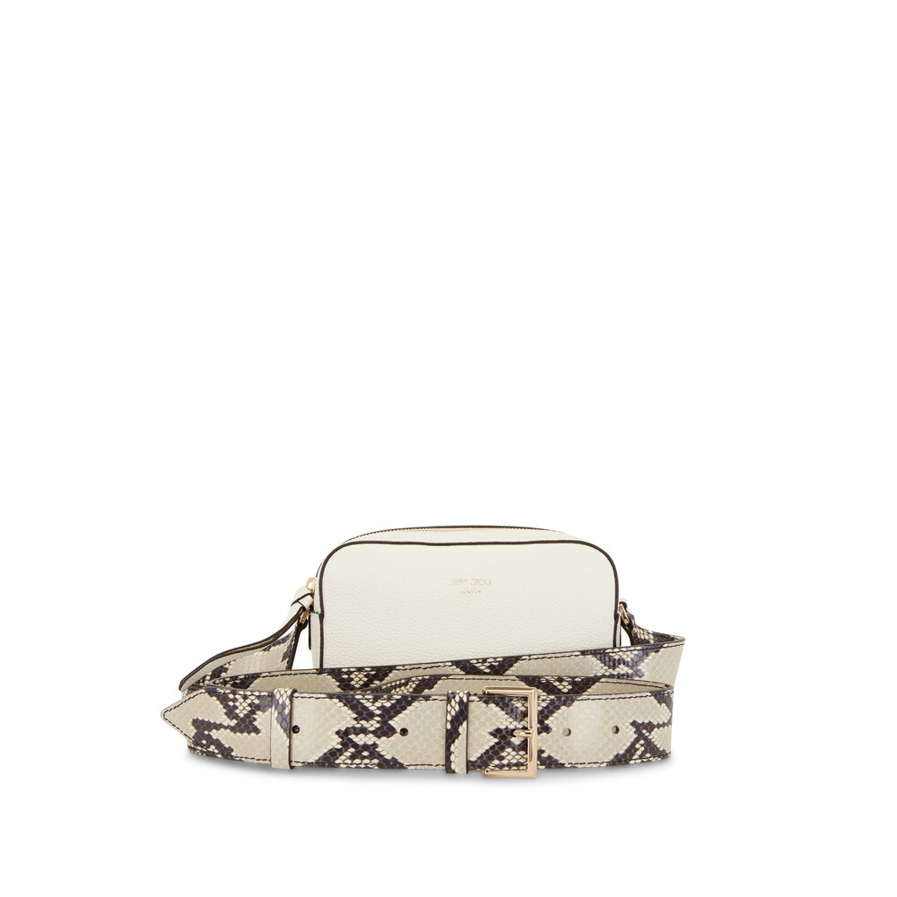 【未使用級】JIMMY CHOO PEGASI シルバー CAMERA BAG JIMMY CHOO/ジミーチュウ】よりスタースタッズショルダーバッグ