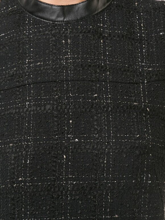 Akris Punto - Black Tweed Sleeveless Shift Dress