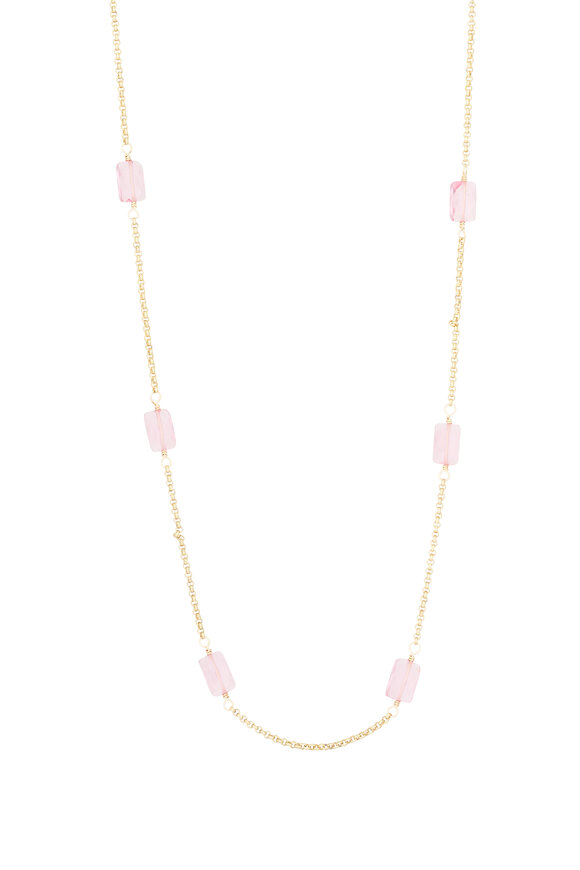 Cristina V. Baby Rolo Chain Necklace - view 1