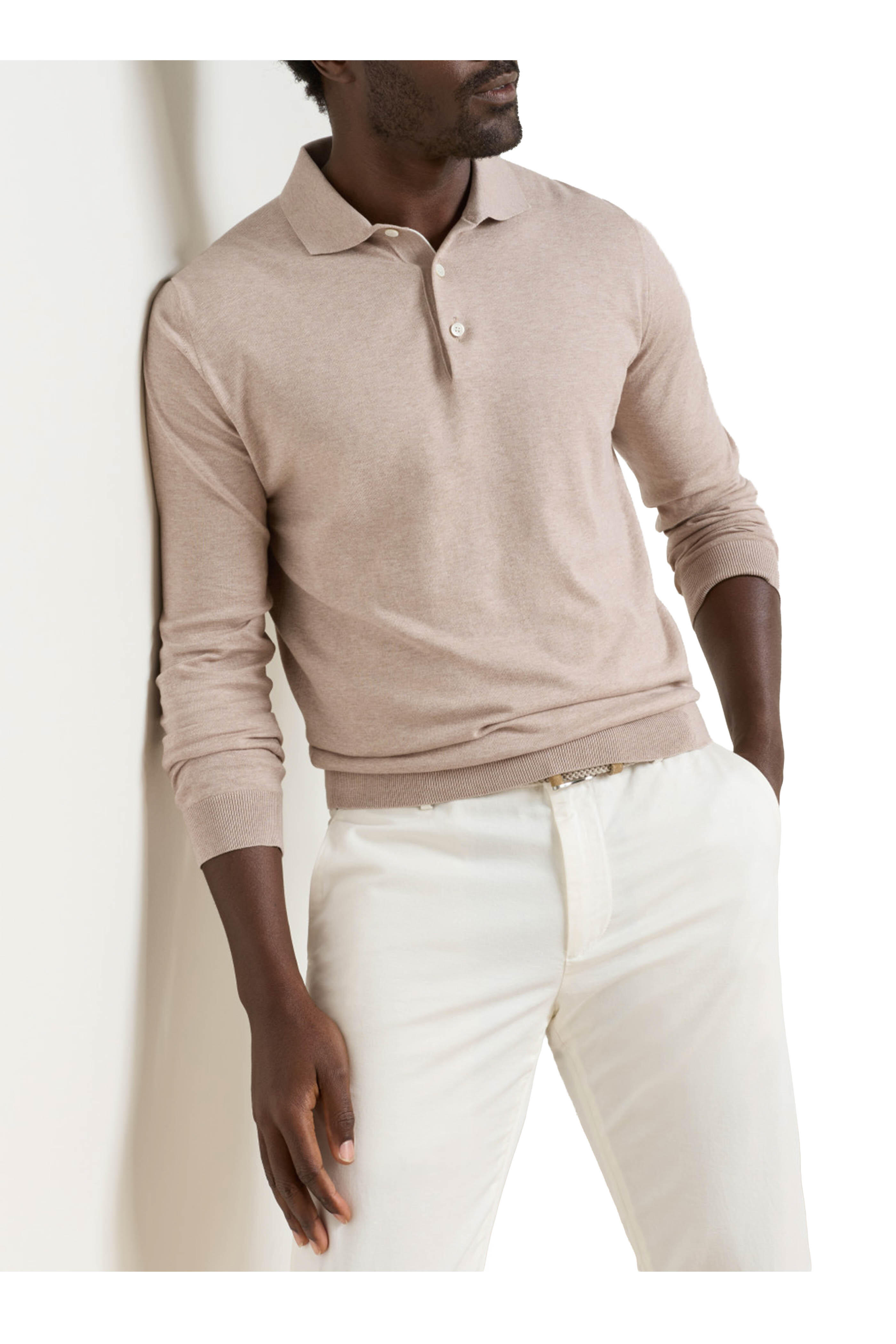 Peter Millar - Truffle Mariner Sea Island Cotton Polo Peter Millar - Truffle Mariner Sea Island Cotton Polo