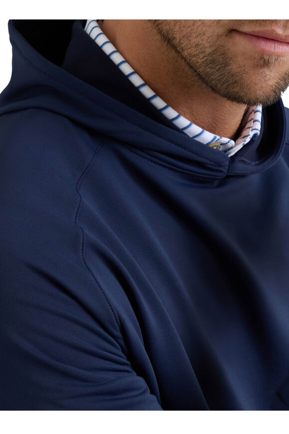 Peter Millar Navy Pine Performance Hoodie - view 5