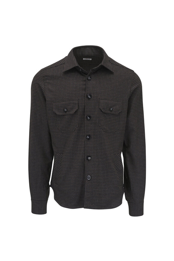 Brunello Cucinelli - Sage Suede Overshirt | Mitchell Stores